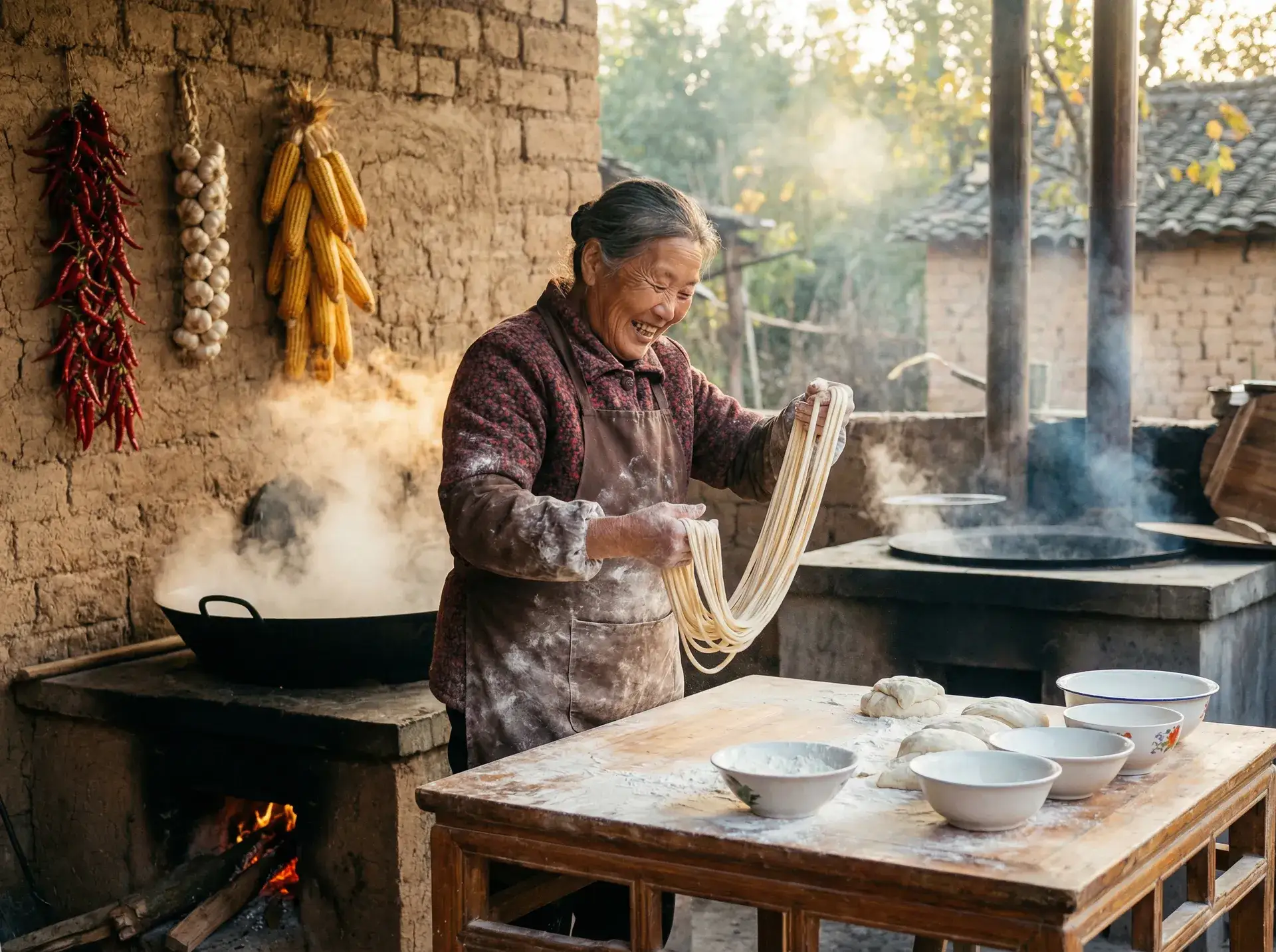 农家大嫂手擀面 - 诱人的教师在线完整版 乡村美食